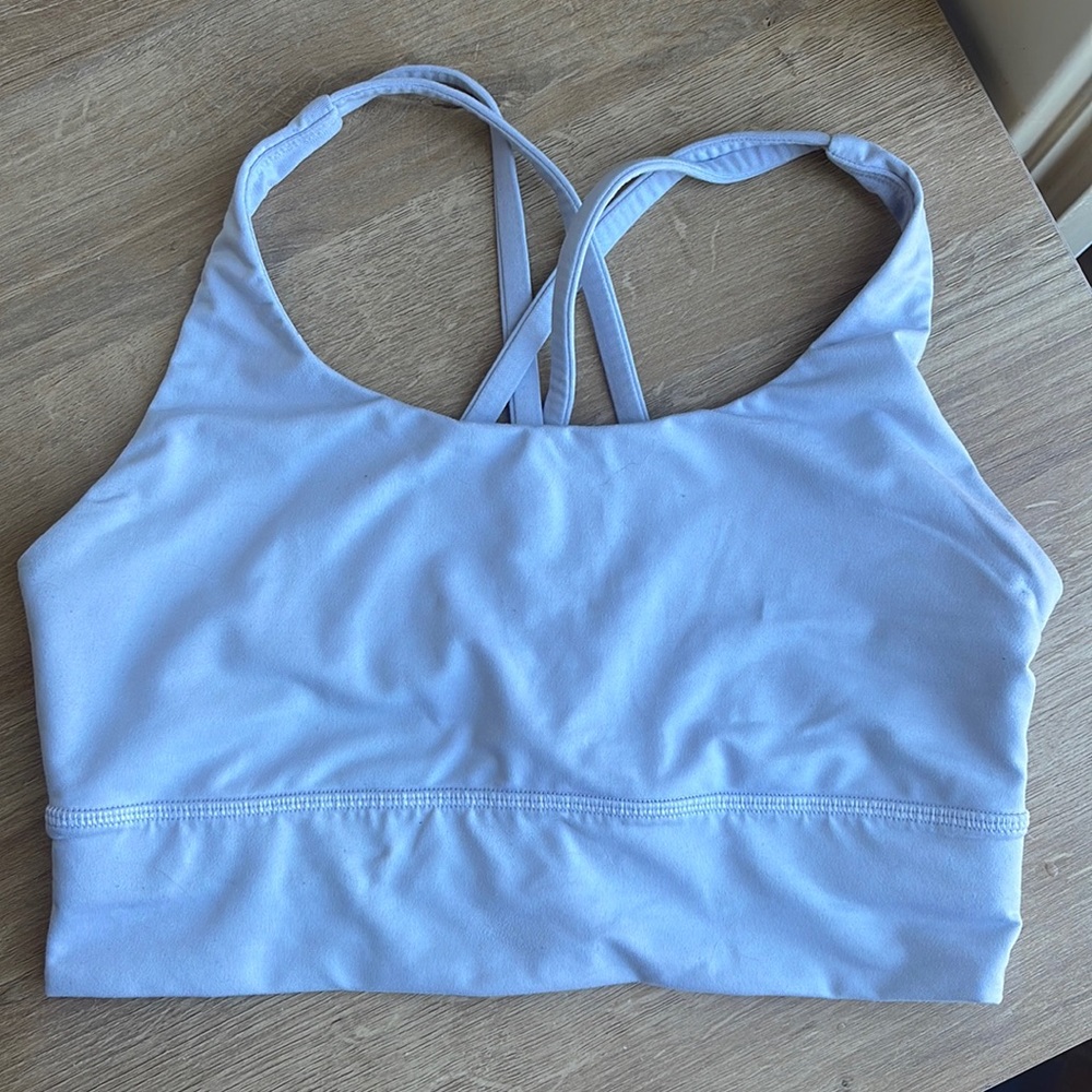 Light Purple Lululemon Longline Sports Bra